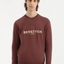 United Colors of Benetton Men Round Neck Typography Long Sleeve Sweatshirt-picture-42