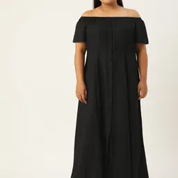 theRebelinme Off-Shoulder A-Line Maxi Dress image 1