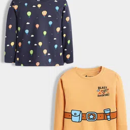 Orange Sugar Kids Pack Of 2 Graphic Printed Long Sleeves T-shirts-picture-27