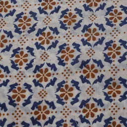 Meena Bazaar Floral Printed Sequinned Unstitched Dress Material image 3