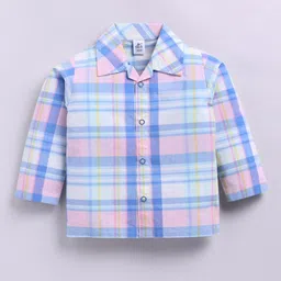 Clt.s Unisex Kids Checked Night suit image 4