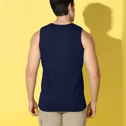 SLOWLORIS Pack Of 2 Printed Scoop Neck Gym Vests image 5