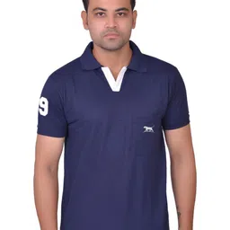 LA MILANO Men Polo Collar Applique Slim Fit T-shirt-picture-26