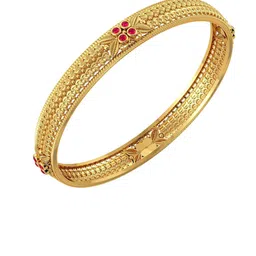Joyalukkas Women 22KT Stunning Strikes Sequence Bangle- 13.425 gms image 4