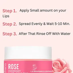Volamena Rose & Vit-E Lip Mask For Plumping & Brightening Lips-15 ml image 5