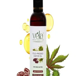 Vela Organic Beauty Care Cold Pressed Castor Oil For Hair & Skin - 200 ml-picture-22