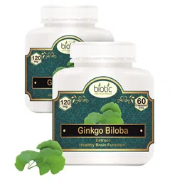 Biotic Set Of 2 Ginkgo Biloba Capsules - 60 Capsules Each image 3