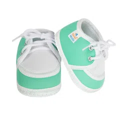 NESKA MODA 6 To 12 Month 3 Pair Combo Skin Friendly Soft Cotton Lace Shoes/ Booties image 2