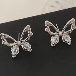 AKISON JEWELS Women Silver Earrings image 2