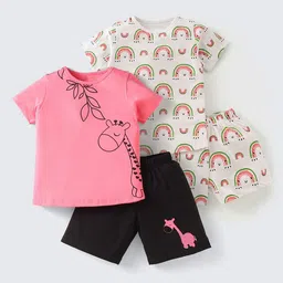 Nite Flite Girls Printed Night suit-picture-1