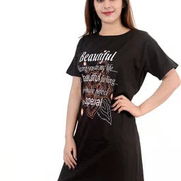 DDASPRATION Women Pack of 2 Printed Longline T-shirts image 2