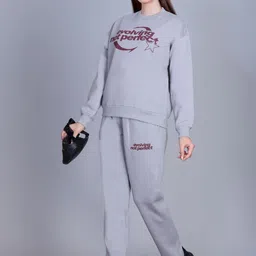 The Roadster Lifestyle Co Printed full sleeve Fleece Co-ords-picture-12