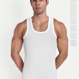 KANSAL Pack Of 8 Scoops Neck Innerwear Vests15-MACHU_RN_P8-picture-23