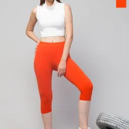 UllasPemium Women Pack Of 2 Skinny Fit Capris-image-14