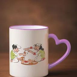 INTERNATIONAL GIFT Purple Printed Ceramic Glossy Mugs Set of Cups and Mugs image 3