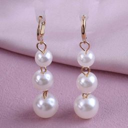 DIVASTRI Korean Gold-Plated Contemporary Shaped Drop Earrings-picture-18