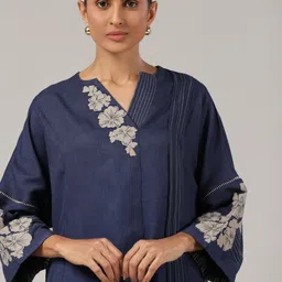 Truly Sma Embroidered Top With Trousers Co-Ords image 3