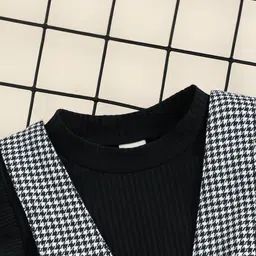 STINITY Black Cotton Blend Clothing Set image 5