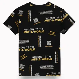 Gini and Jony Boys Typography Printed Round Neck Cotton T-shirt image 2