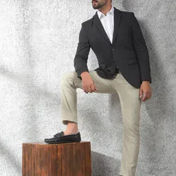 crimsoune club Men Solid Single Breasted Casual Blazer image 3