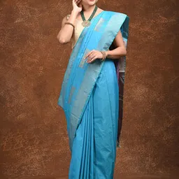 HELLA FASHIONS Woven Design Zari Saree-picture-33