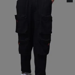 MADSTO Men Pack Of 2 Cotton Mid-Rise Relaxed-Fit Cargo Track pants-picture-26