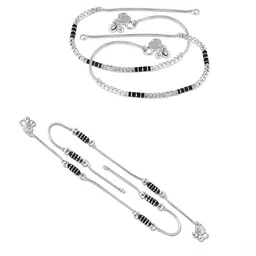 Heer Collection Silver-Plated Anklet image 2