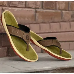 BELLION Men Solid Casual Thong Flip Flops-image-0