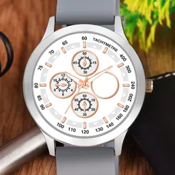 CSAMON Men Patterned Dial & Straps Analogue Watch GR 1005 F2WH 804 GREY-picture-32