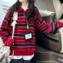 LULU & SKY Boys Striped Pullover image 3