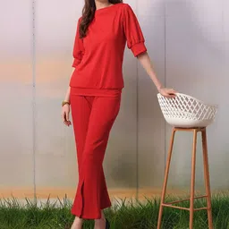 DressBerry Women Solid Boat Neck Top-picture-13