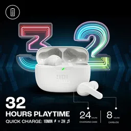 Wave Beam TWS, 32Hr Playtime, IP54, Smart Ambient & TalkThru Mode, JBL App Bluetooth Headset image 5