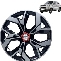 prigan S-Presso Std Vox Silver Black 14 INCH Wheel Cover For Maruti S-Presso Std-picture-23