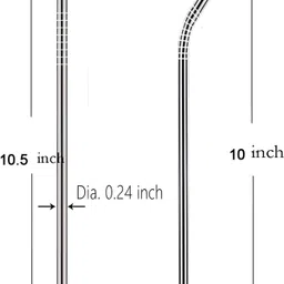 ablue clipper Bent Drinking Straw image 2