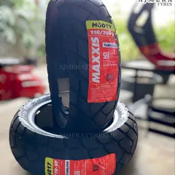 maxxis M6017-TL 110/70-11 & 120/70-10 Front & Rear Two Wheeler Tyre image 4