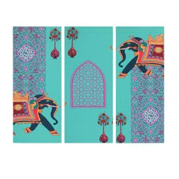 SEJ by Nisha Gupta Set of 3 Multicoloured Framed Wall Paintings image 2