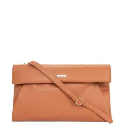 Fastrack Tan Solid Medium Sling Handbag-image-61