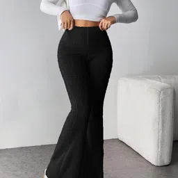 Kotty Women High-Rise Boot-Cut Thermal Bottoms-image-19