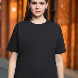 Jinfo Round Neck Cotton T-shirt-image-13