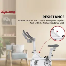 Lifelong LLSBB49 Fit Pro Spin Fitness Bike 6Kg Flywheel Adjustable Resistance & Heart Rate Sensor image 2