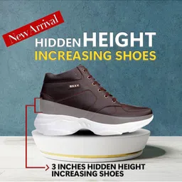 Bxxy Men Textured 7.62 CM Elevator Height increasing Sneakers image 5