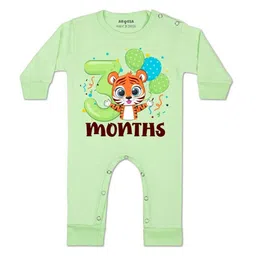 Arvesa Kids-Unisex Green Cotton Rompers-picture-47