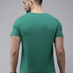 U.S. Polo Assn. Denim Co. Men Brand Logo Printed Pure Cotton Slim Fit T-shirt image 2