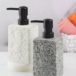 Kookee Grey 2 piece Abstract Ceramic Soap Dispenser image 5
