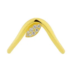 Nipura18k Gold Plated Cubic Zirconia Studded Ring-image-52