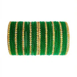 Shasmi Set Of 34 Glass Bangles image 1