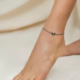 Shaya 92.5 Sterling Silver Chasing My Childhood Dreams Anklet for Women-picture-13