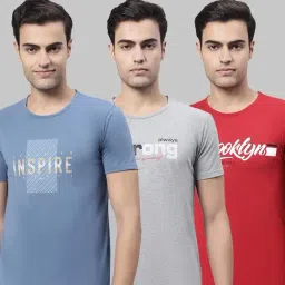 Vimal Jonney Multi Cotton Regular Fit Printed T-Shirt - Pack of 3-picture-11