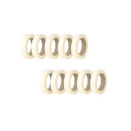GENERIC Adhesive Masking Tape 24 mm (1 inch) 20 m Off White (Pack of 10)-image-97