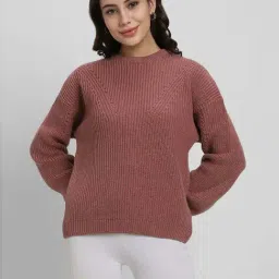 Forever 21 Brown Self Pattern Sweater-picture-37